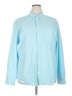 Calvin Klein 100% Cotton Blue Long Sleeve Button-Down Shirt Size XXL - photo 1