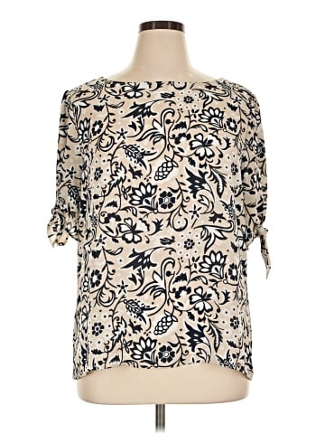 Ann Taylor Factory Short Sleeve Blouse (view 1)