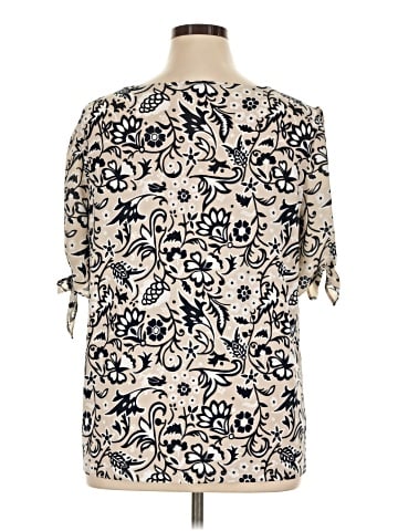 Ann Taylor Factory Short Sleeve Blouse (view 2)