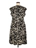Chaps Animal Print Black Casual Dress Size 18W - photo 2