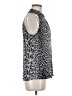 Tahari 100% Silk Animal Print Silver Sleeveless Silk Top Size M (estimated) - photo 4