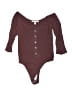Express One Eleven Burgundy Bodysuit Size S - photo 1