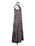Max Studio 100% Rayon Paisley Blue Casual Dress Size S - photo 4