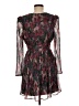 Aqua Paisley Black Cocktail Dress Size M - photo 2
