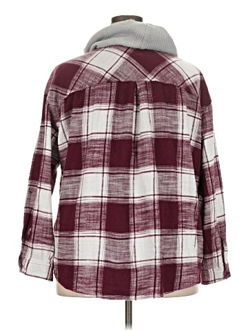 Maurices 3/4 Sleeve Button-Down Shirt (view 2)