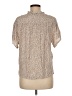 Current/Elliott 100% Rayon Tweed Tan Short Sleeve Blouse Size Med (2) - photo 2