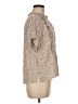 Current/Elliott 100% Rayon Tweed Tan Short Sleeve Blouse Size Med (2) - photo 4