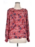 Rose + Olive 100% Polyester Red Long Sleeve Blouse Size XL - photo 1