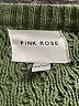 Pink Rose Green Pullover Sweater Size L - photo 7