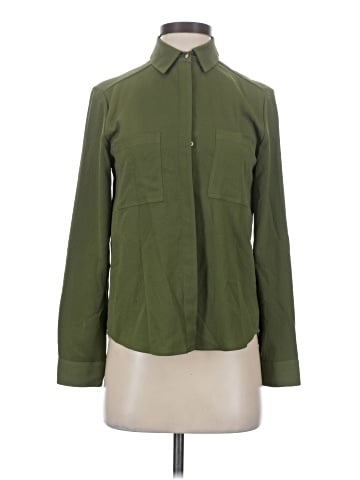 Topshop Long Sleeve Blouse (view 1)