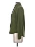 Topshop 100% Polyester Solid Green Long Sleeve Blouse Size 2 - photo 5