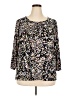 JM Collection Black 3/4 Sleeve Blouse Size 2X - photo 1