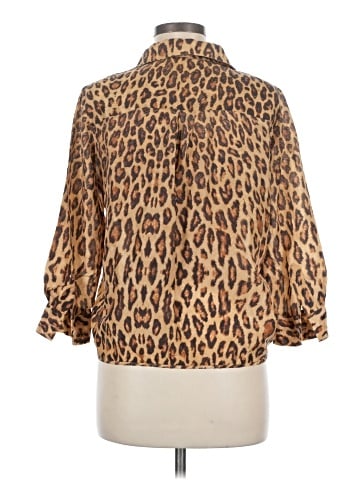 Velvet 3/4 Sleeve Silk Top (view 2)