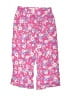 Btween 100% Rayon Floral Pink Casual Pants Size 7 - photo 1