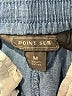Point Sur 100% Cotton Chevron-herringbone Blue Shorts Size M - photo 3