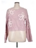 No Boundaries 100% Acrylic Floral Pink Pullover Sweater Size 16 - photo 1