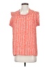 CAbi 100% Polyester Orange Short Sleeve Blouse Size S - photo 1