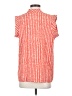 CAbi 100% Polyester Orange Short Sleeve Blouse Size S - photo 2