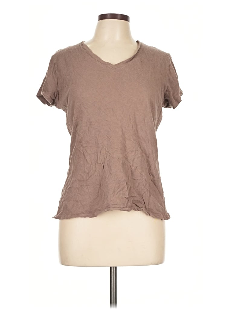 Pre-owned Assorted Brands Short Sleeve T-shirt In Brown