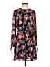 Ann Taylor LOFT Print Black Casual Dress Size 10 - photo 1