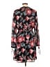 Ann Taylor LOFT Print Black Casual Dress Size 10 - photo 2