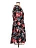 Ann Taylor LOFT Print Black Casual Dress Size 10 - photo 4