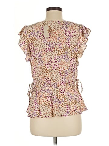 Hem & Thread Short Sleeve Blouse (view 2)