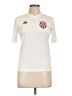 Adidas 100% Polyester Ivory Short Sleeve T-Shirt Size L - photo 1