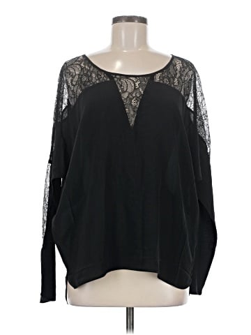 Gold Hawk Long Sleeve Silk Top (view 1)