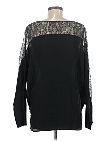 Gold Hawk Long Sleeve Silk Top (view 2)
