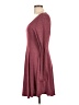Acemi Solid Burgundy Casual Dress Size L - photo 5