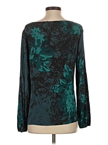 Elie Tahari Long Sleeve Silk Top (view 2)