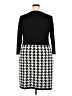 Studio One Houndstooth Black Casual Dress Size 2X - photo 2