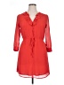 H&M 100% Polyester Red Casual Dress Size 14 - photo 1