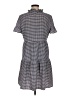 DKNY Checkered-gingham Gray Casual Dress Size 6 - photo 2