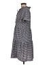 DKNY Checkered-gingham Gray Casual Dress Size 6 - photo 5