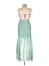 Cecico 100% Polyester Color Block Green Cocktail Dress Size M - photo 2