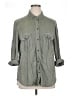 American Eagle Outfitters Gray 3/4 Sleeve Button-Down Shirt Size XL - photo 1