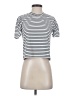 BCBGeneration Stripes Silver Short Sleeve Turtleneck Size S - photo 1