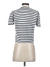 BCBGeneration Stripes Silver Short Sleeve Turtleneck Size S - photo 2
