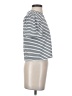 BCBGeneration Stripes Silver Short Sleeve Turtleneck Size S - photo 4