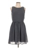 Gap Outlet 100% Polyester Houndstooth Gray Casual Dress Size 10 - photo 1