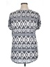 Absolutely Famous Silver Short Sleeve Top Size 1X - photo 2