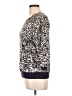 JLo by Jennifer Lopez 100% Polyester Animal Print Silver 3/4 Sleeve Top Size L - photo 5