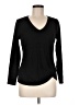Nic + Zoe Black Long Sleeve Top Size M - photo 1