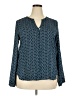 Collective Concepts 100% Polyester Blue Long Sleeve Blouse Size XXL - photo 1