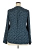 Collective Concepts 100% Polyester Blue Long Sleeve Blouse Size XXL - photo 2