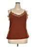 Extra Touch Brown Tank Top Size 3X - photo 1