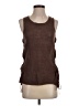Etcetera 100% Linen Brown Sleeveless Top Size S - photo 1
