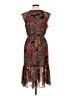 Tommy Hilfiger 100% Polyester Paisley Brown Cocktail Dress Size 10 - photo 2